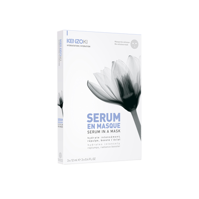 KENZOKI WHITE LOTUS-Serum in a mask